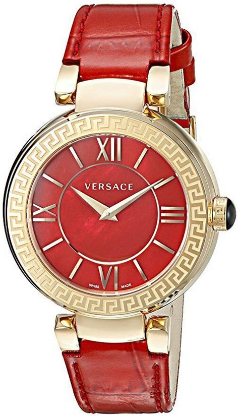 Women's Leda Leather Red Dial 